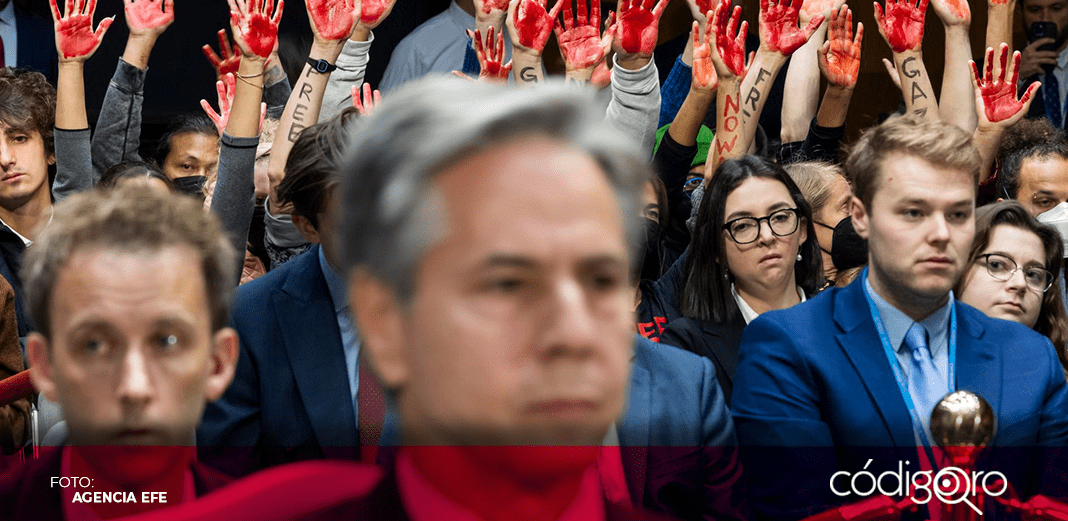 Interrumpen audiencia en el Senado al grito de: "alto al fuego en Gaza"