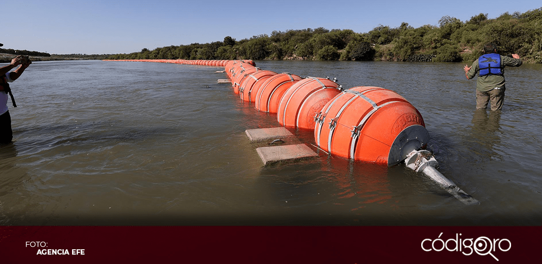 Texas pide a una corte que le permita mantener las boyas en el Río Grande