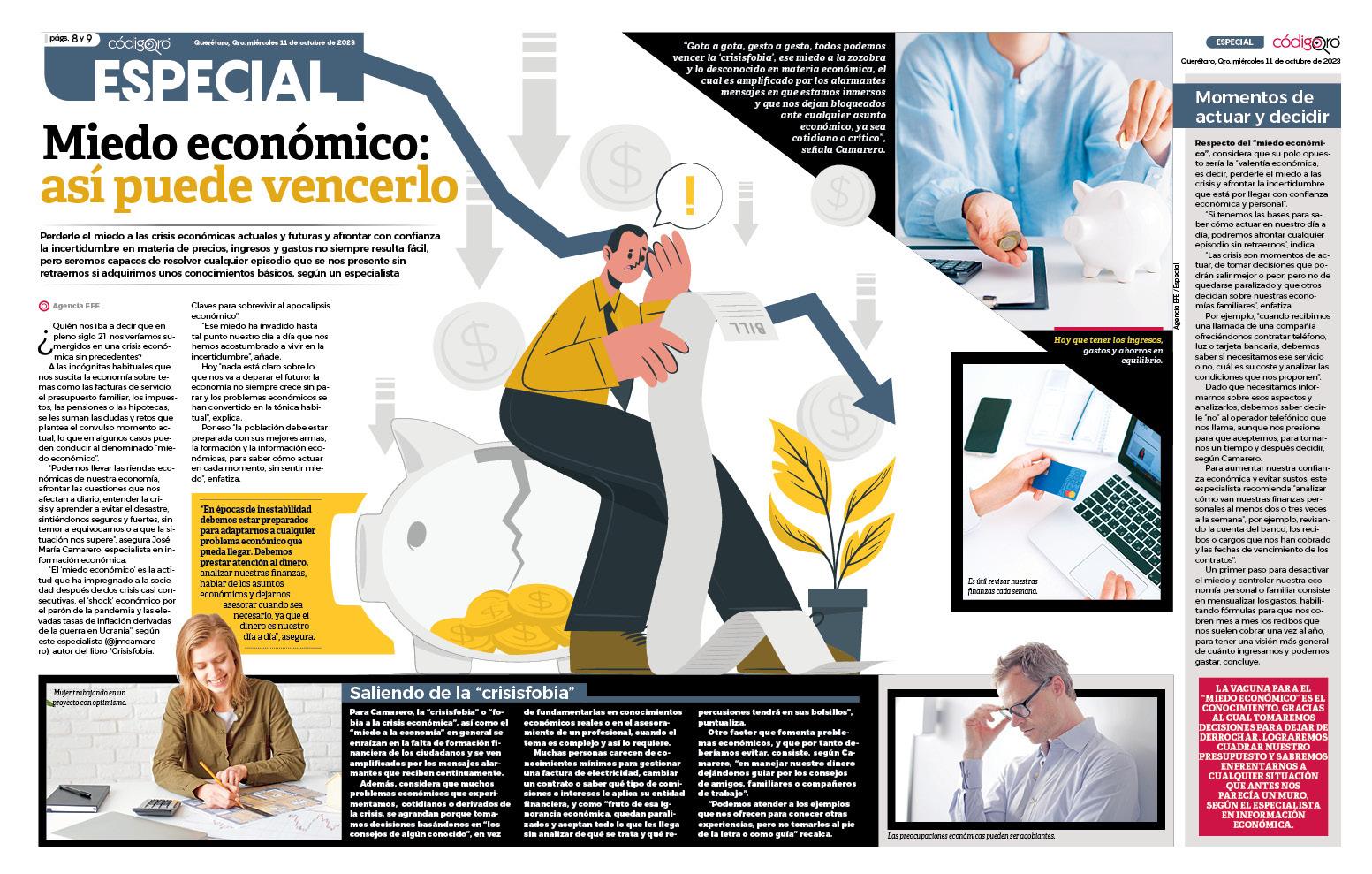 Miedo económico: así puede vencerlo