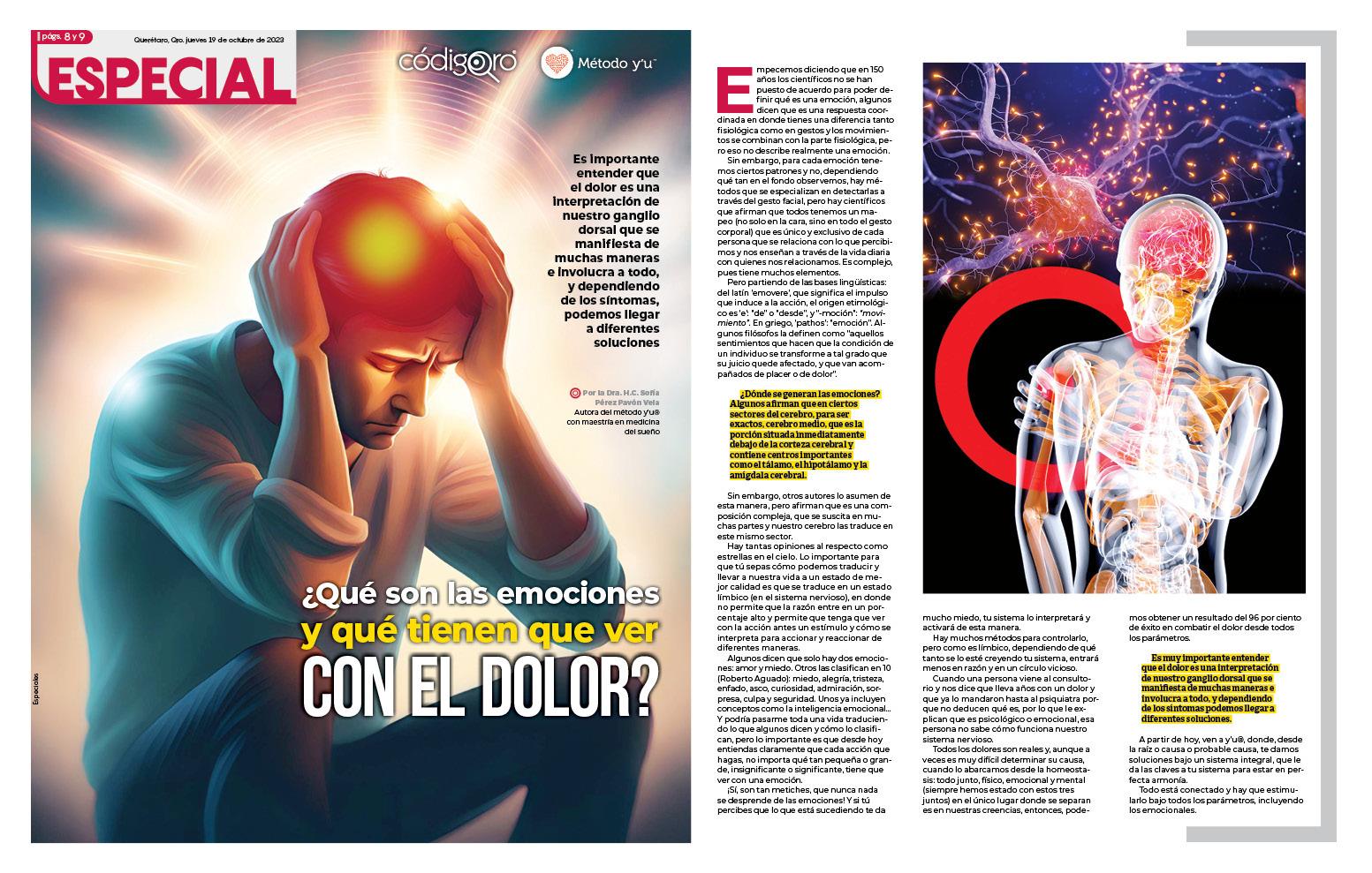 ¿Qué son las emociones y qué tienen que ver con el dolor?