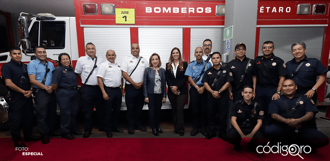 Se reúne Guadalupe Murguía con el Heroico Cuerpo de Bomberos de Querétaro