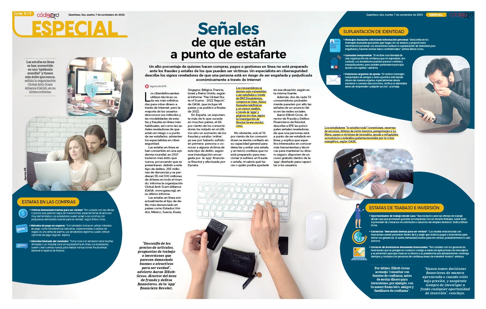 Señales de que están a punto de estafarte