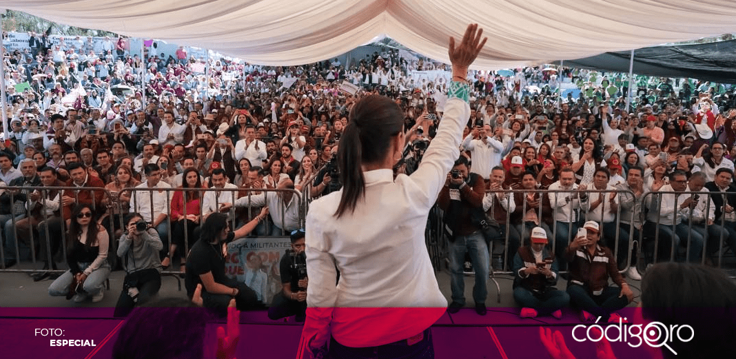 "La democracia es el poder del pueblo", asegura Sheinbaum en Querétaro