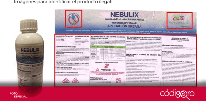 La Cofepris lanzó una alerta sanitaria por la venta ilegal de Nebulix. Foto: Especial