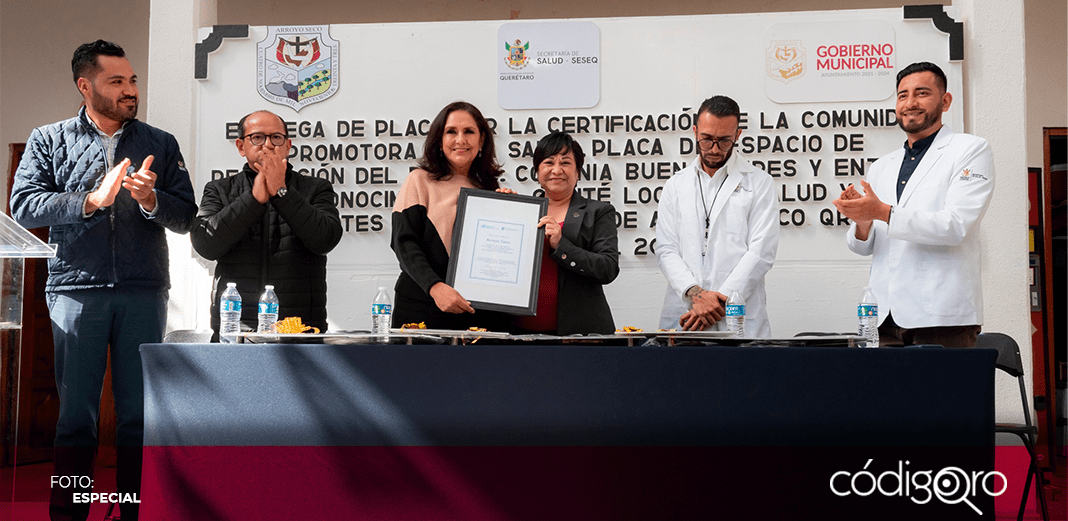 Certifican a Arroyo Seco como comunidad saludable