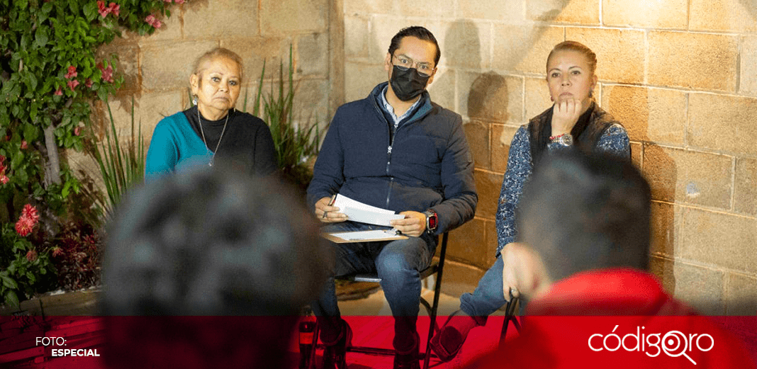 Josué Guerrero visita a militantes de Puerta Real
