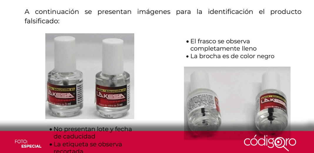 Cofepris alerta sobre falsificación del producto Lakesia