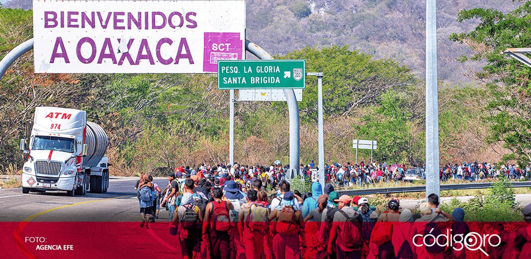Miles de migrantes de la caravana se reagrupan para avanzar por el sur del país