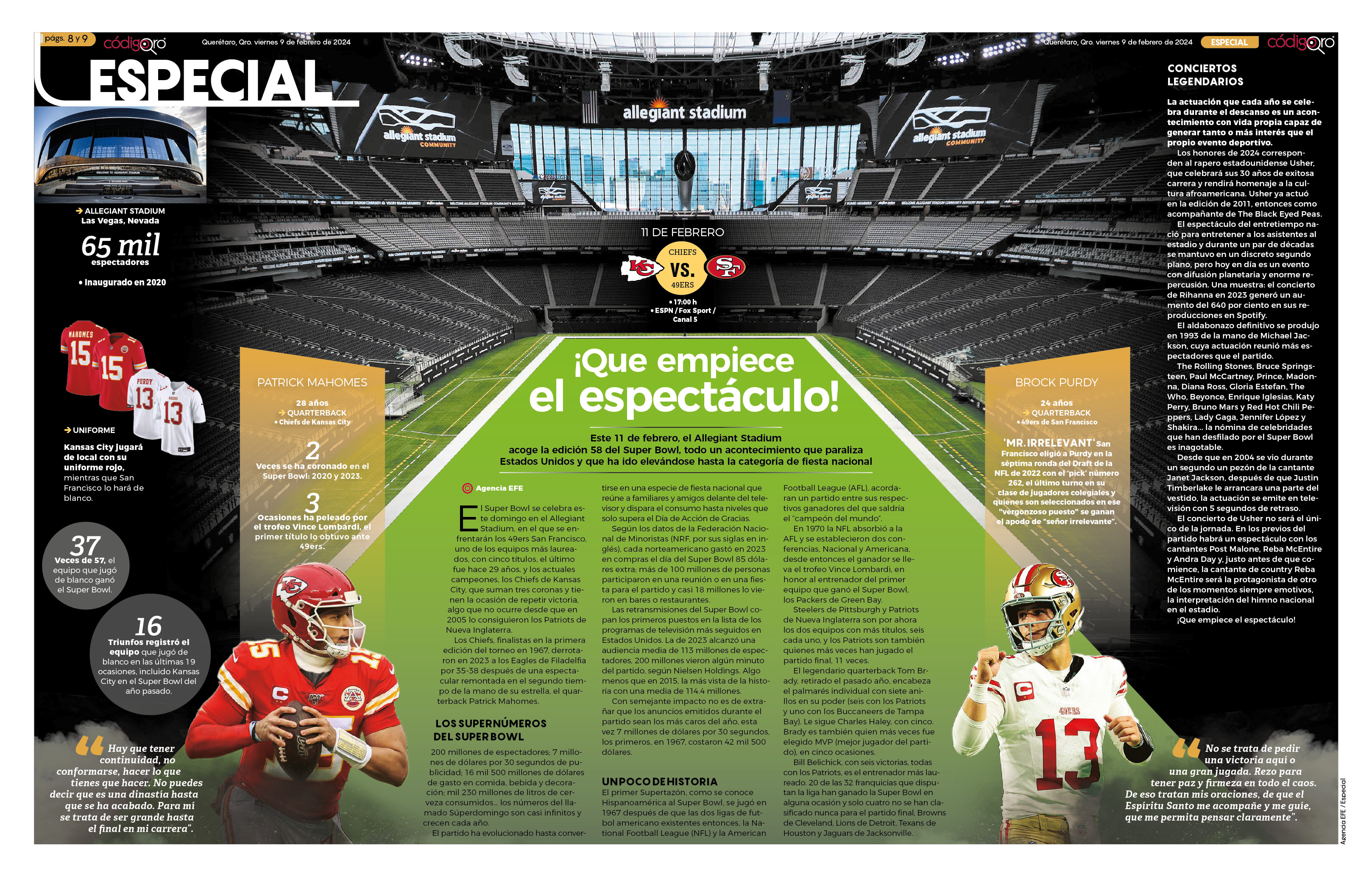 Super Bowl LVIII: ¡que empiece el espectáculo!