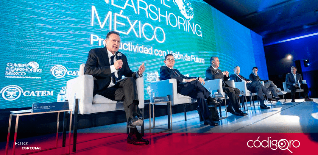 Mauricio Kuri participa en la Cumbre Nearshoring México