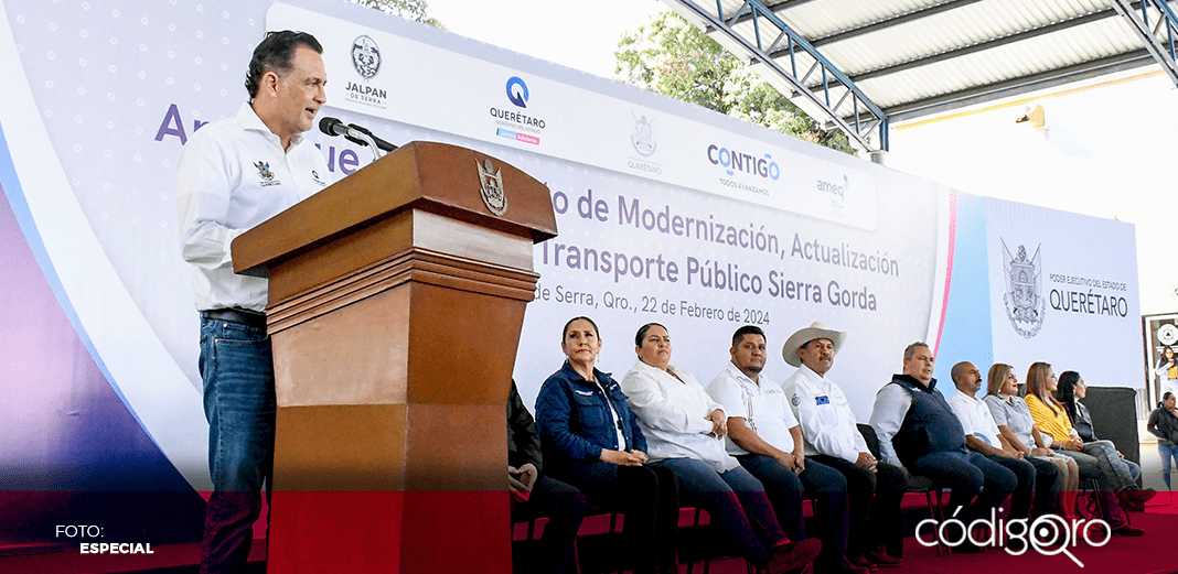 Mauricio Kuri apertura proyecto de mejora al transporte público en la Sierra Gorda