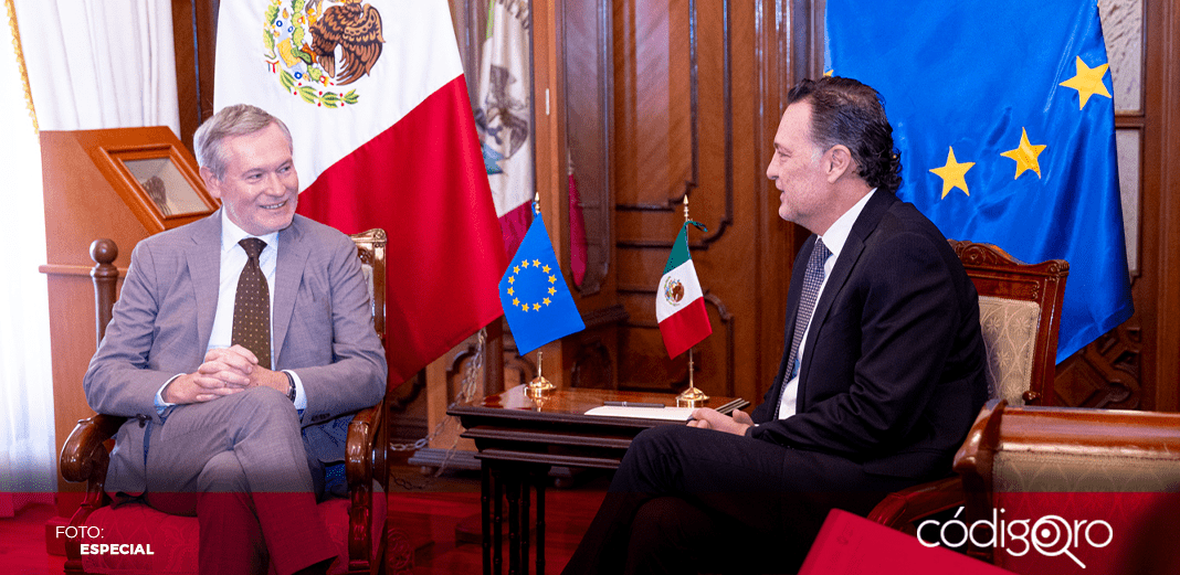 Se reúne gobernador con embajador de la Unión Europea