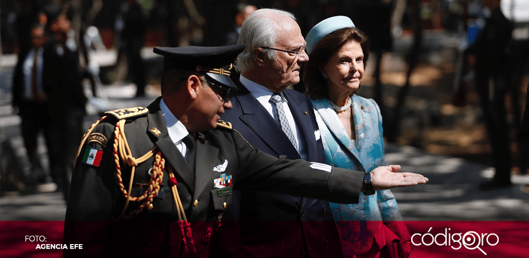 Presidente de México recibe a los reyes de Suecia