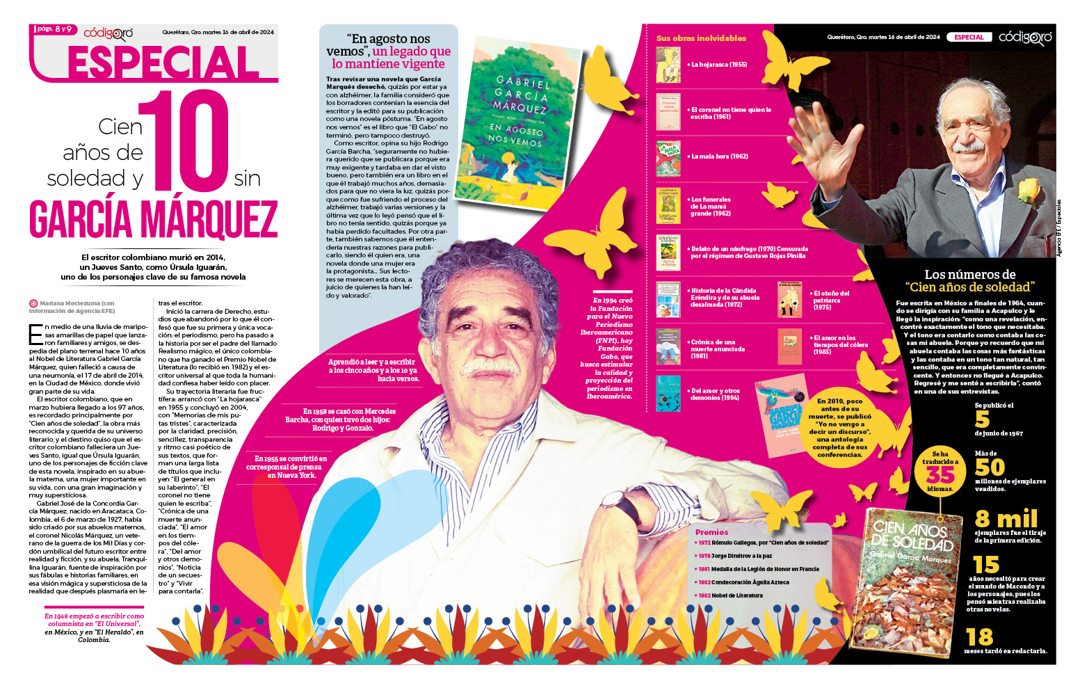 Cien años de soledad y 10 sin García Márquez