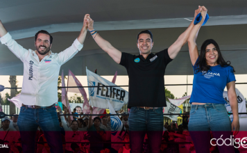El c.andidato común del PAN y PRD a diputado local, Mauricio Cárdenas, arrancó su campaña electoral. Foto: Especial