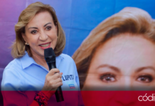 La candidata del PAN-PRI-PRD al Senado, Guadalupe Murguía,. negó que la elección presidncial está decidida. Foto: Especial