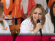 La candidata de MC a la presidencia municipal de Querétaro, Paulina Aguado, planteó atender a víctimas de violencia en cada delegación. Foto: Especial