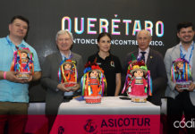La Secretaría de Turismo del Estado de Querétaro presentó el Camino Iniciático de Santiago, durante el Tianguis Turístico 2024. Foto: Especial