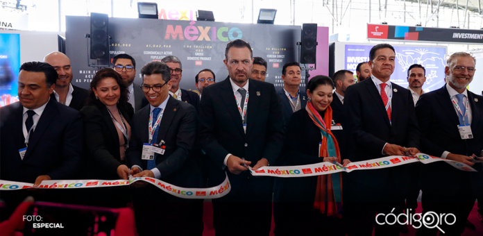 Querétaro inauguró el pabellón de México en la Feria Aeroespacial Hannover Messe. Foto: Especial
