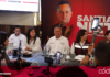 El candidato de Morena al Senado, Santiago Nieto Castillo, celebró la sentencia dictada a su favor por el TEPJF. Foto: Rosaura Hernández