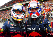 Max Verstappen ganó el Gran Premio de China; mientras que "Checo" terminó en tercer lugar. Foto: Especial