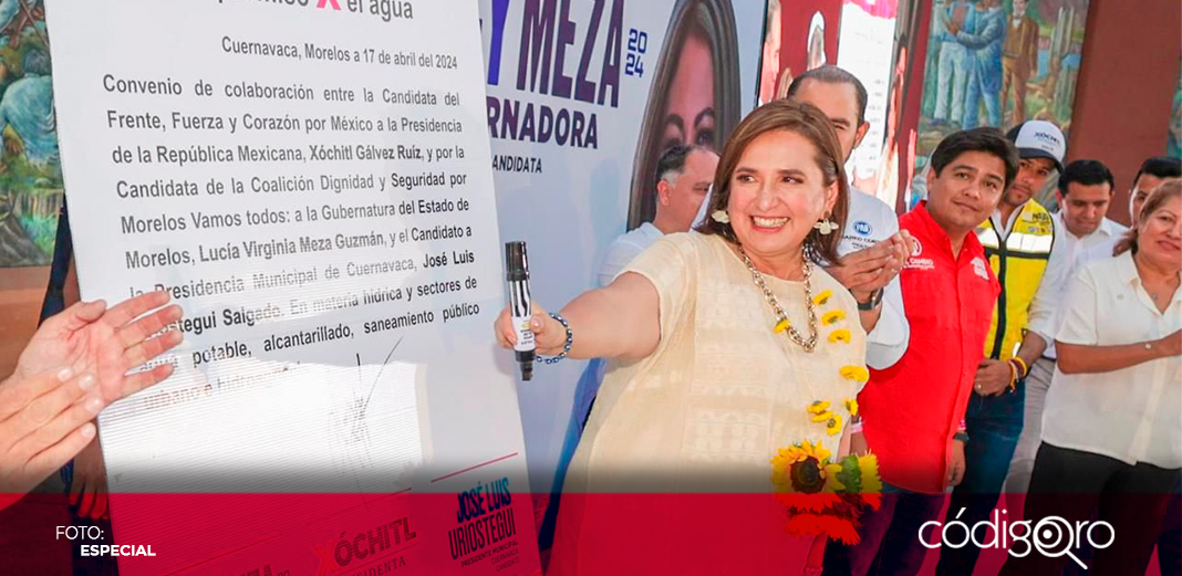 Xóchitl Gálvez acuerda con PAN, PRI y PRD redoblar esfuerzos