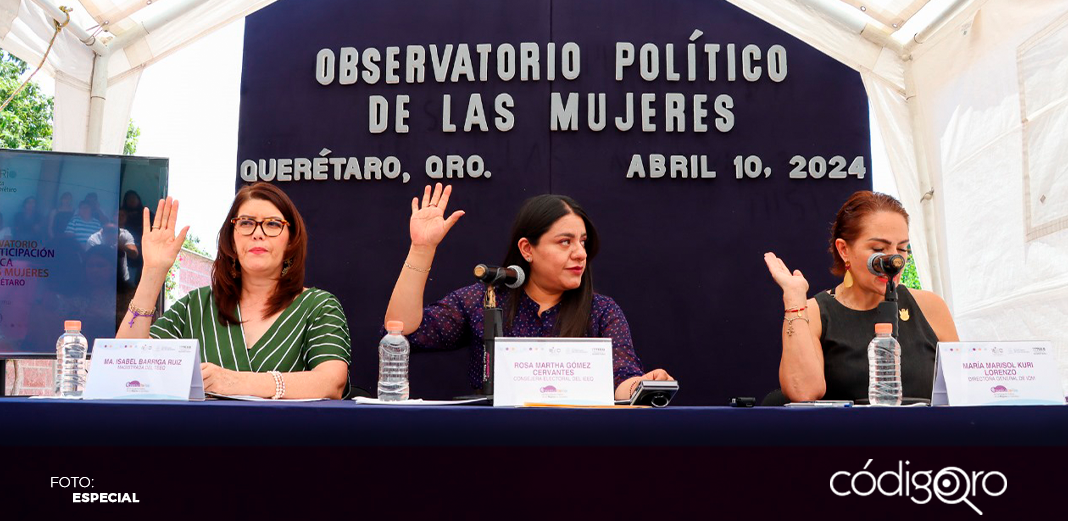 Observatorio de Participación Política de las Mujeres realiza segunda sesión ordinaria