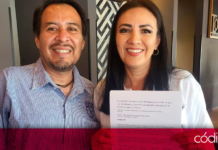 Paloma Arce recibió el documento “Considerandos de la movilidad: Municipio de Querétaro”, durante su reunión con Sergio Olvera