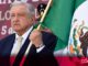 López Obrador encabezó la ceremonia por los 162 años de la Batalla de Puebla. Foto: Agencia EFE