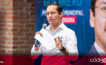 El candidato del PAN a la presidencia municipal de Corregidora, Chepe Guerrero, hizo un llamado a la participación ciudadana. Foto: Especial