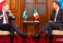 El gobernador de Querétaro recibió al embajador de Suecia en México en la Casa de la Corregidora. Foto: Especial