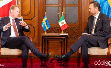El gobernador de Querétaro recibió al embajador de Suecia en México en la Casa de la Corregidora. Foto: Especial