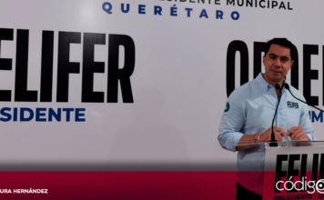 El candidato común del PAN-PRI-PRD a la presidencia municipal de Querétaro, Felifer Macías, expuso sus propuestas en materia de inclusión. Foto: Rosaura Hernández