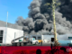 Corporaciones de emergencia atendieron un incendio dentro del parque industrial PyME. Foto: Especial