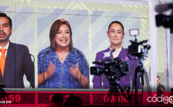 Sheinbaum, Gálvez y Máynez participaron en el tercer debate presidencial. Foto: Agencia EFE