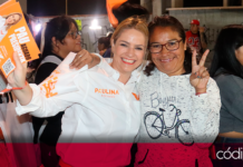 La candidata de Movimiento Ciudadano a la presidencia municipal de Querétaro, Paulina Aguado, visitó San José El Alto. Foto: Especial