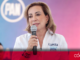 La candidata del PAN-PRI-PRD al Senado, Guadalupe Murguía, confiró en el triunfo de Xóchitl Gálvez. Foto: Especial
