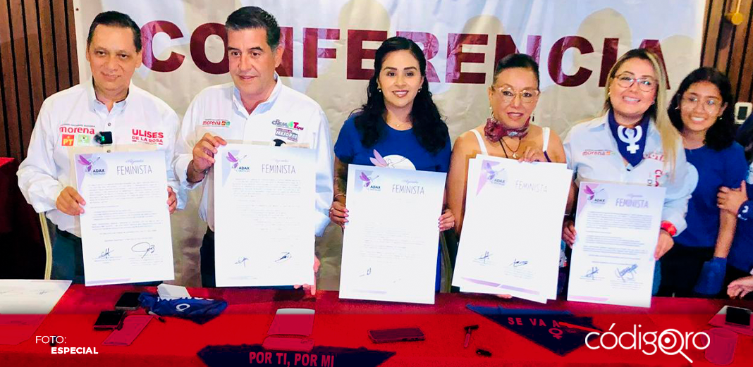 Firma Chema Tapia Agenda Feminista con ADAX Digitales