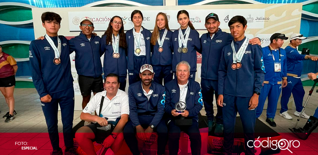 Equipo de tenis queretano obtiene siete medallas en los Nacionales CONADE 2024
