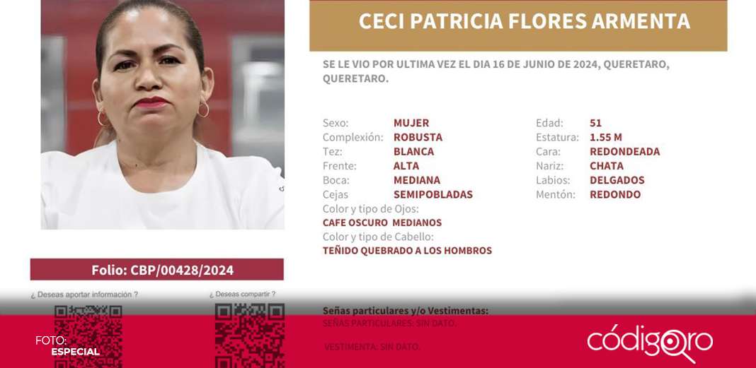 Buscan a Ceci Flores tras desaparición en Querétaro