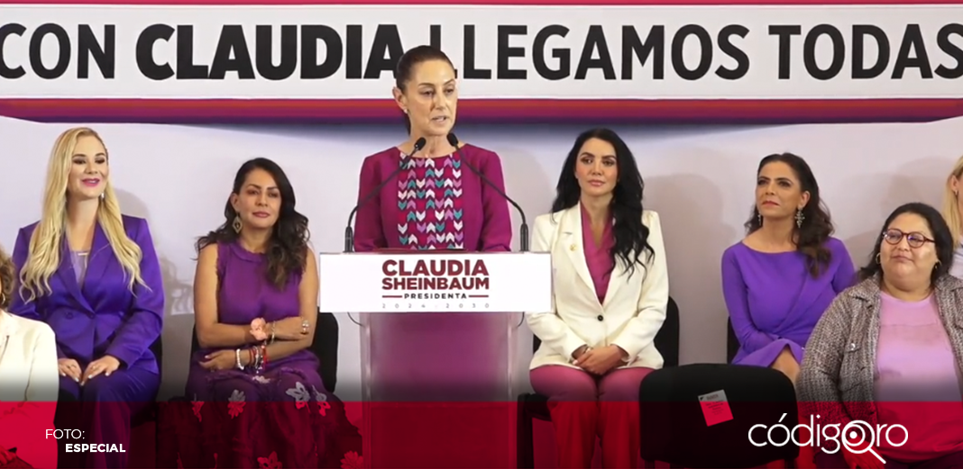 Claudia Sheinbaum promete "hacer efectivos" los derechos de las mujeres mexicanas