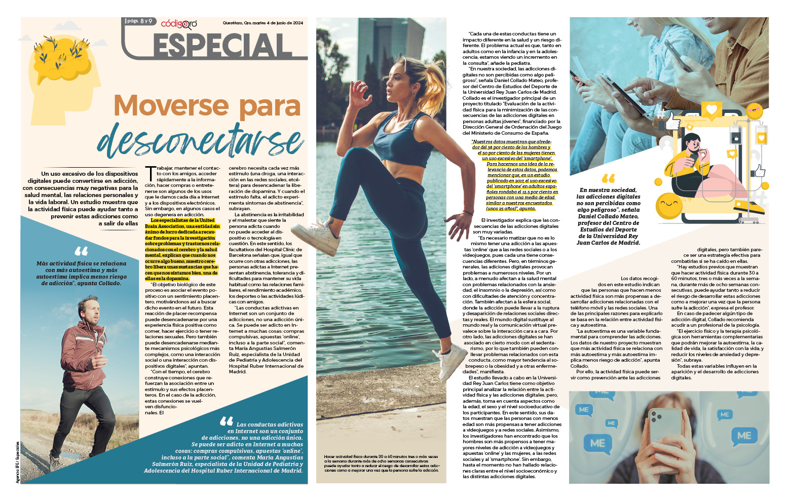 Moverse para desconectarse