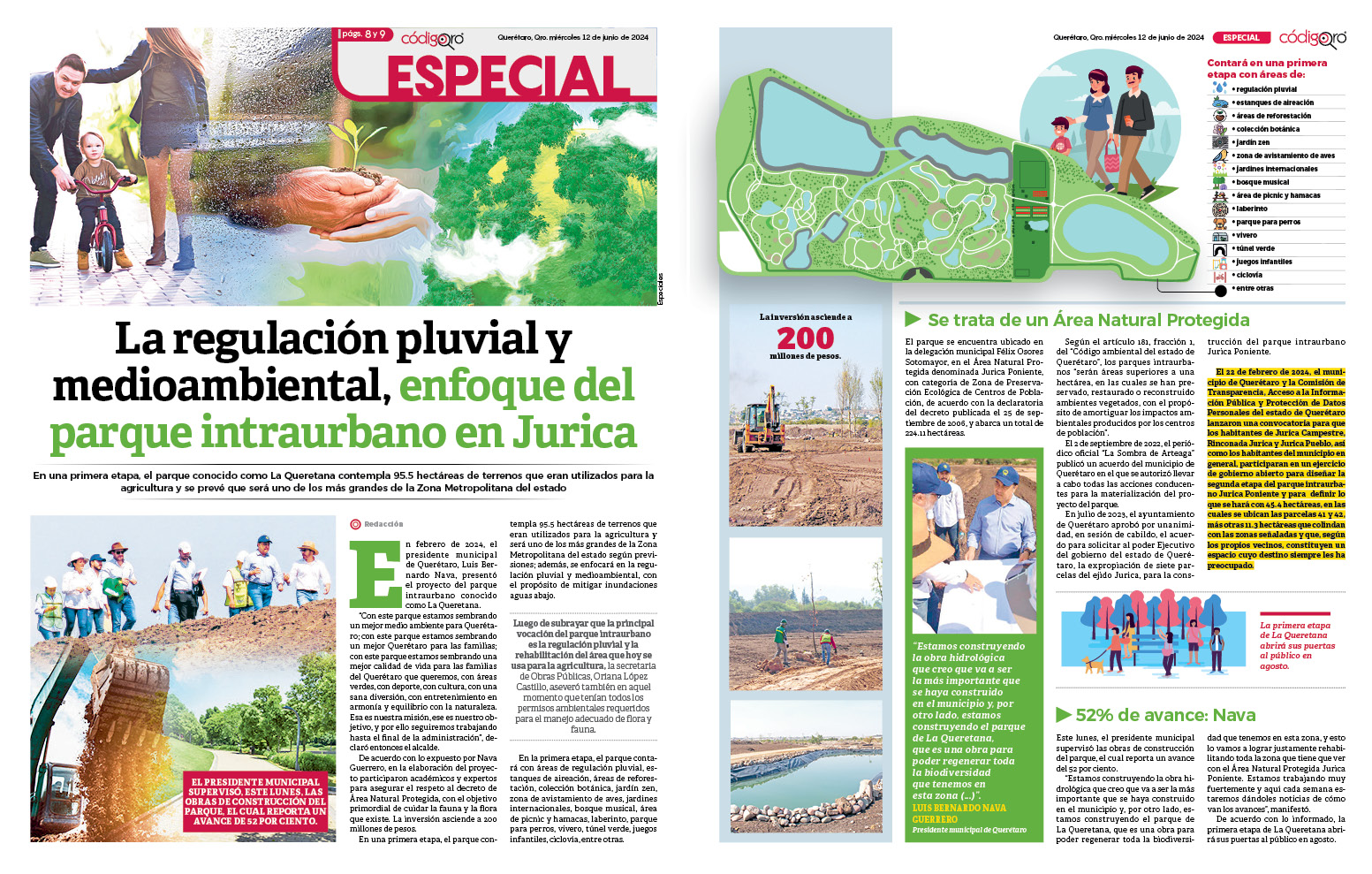 La regulación pluvial y medioambiental, enfoque del parque intraurbano en Jurica