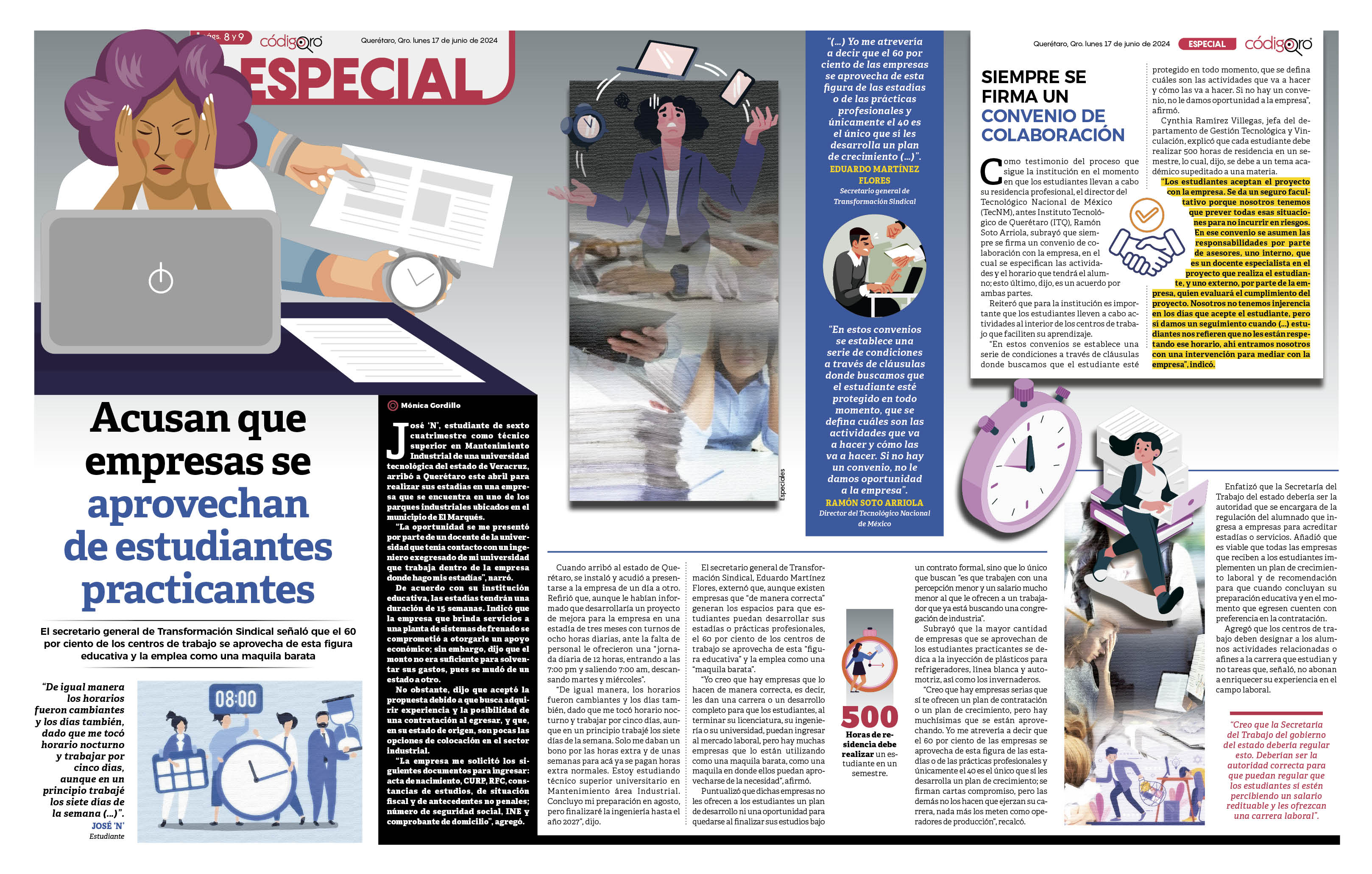 Acusan que empresas se aprovechan de estudiantes practicantes