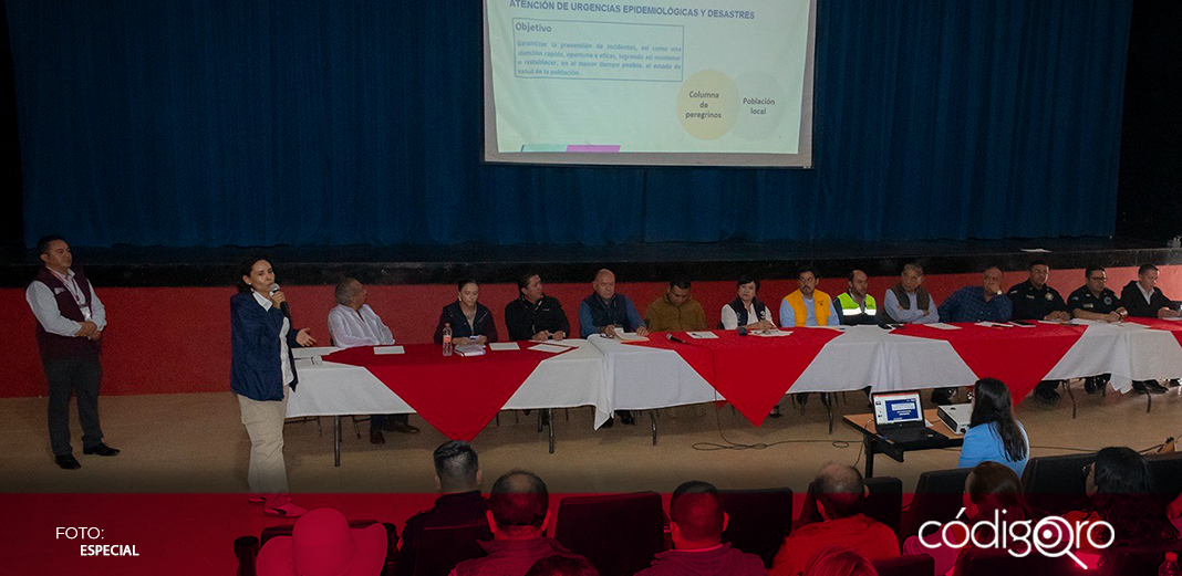 SESA preside reunión en atención a la peregrinación a pie de Querétaro al Tepeyac