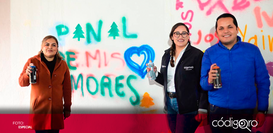 Anuncian "Muro del diálogo", proyecto de pinta de murales y fachadas en Pinal de Amoles