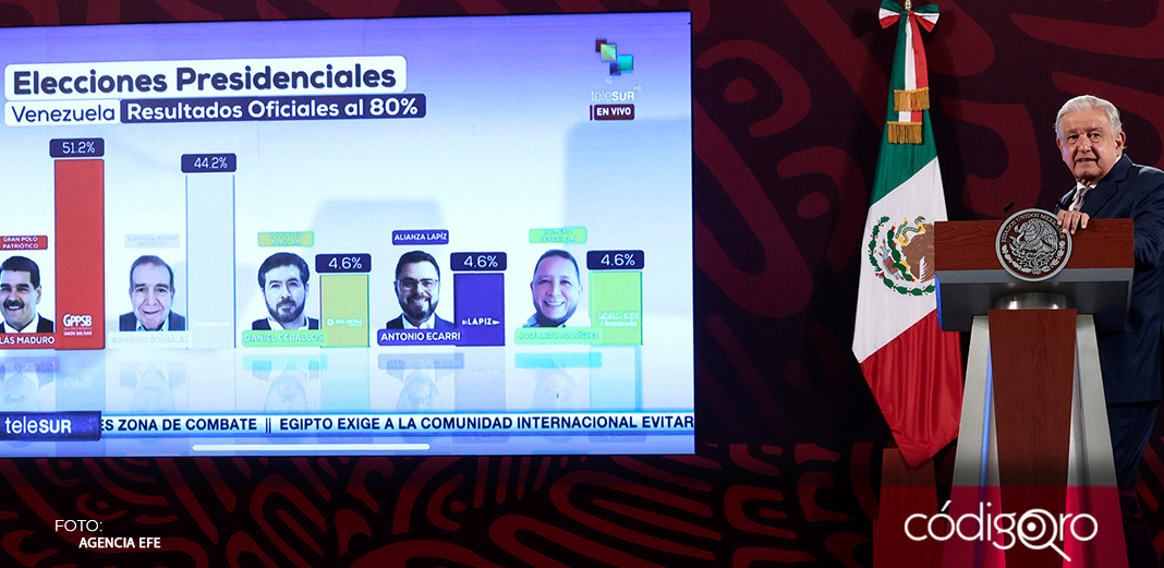 López Obrador reconocerá el triunfo de Maduro si el CNE "confirma la tendencia"