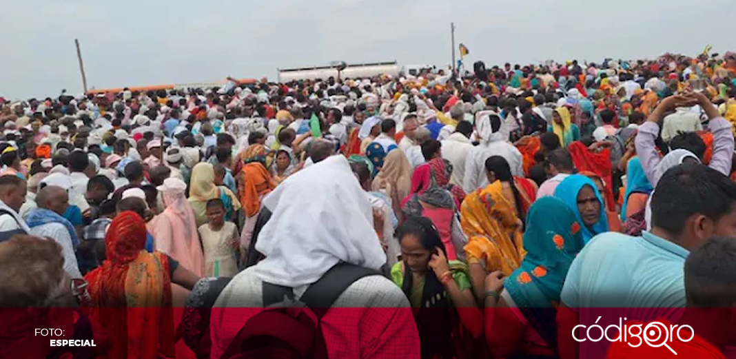 Estampida en evento religioso en India deja 116 muertos