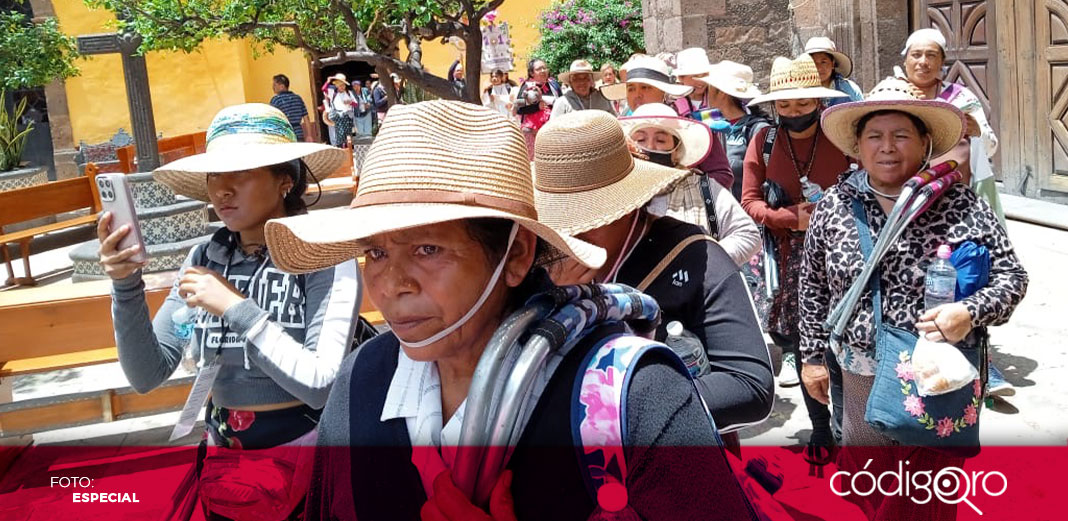 Peregrinas realizan su última escala en San Juan del Río