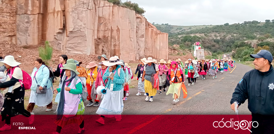 Con saldo blanco, peregrinas salen de San Juan del Río en su camino al Tepeyac